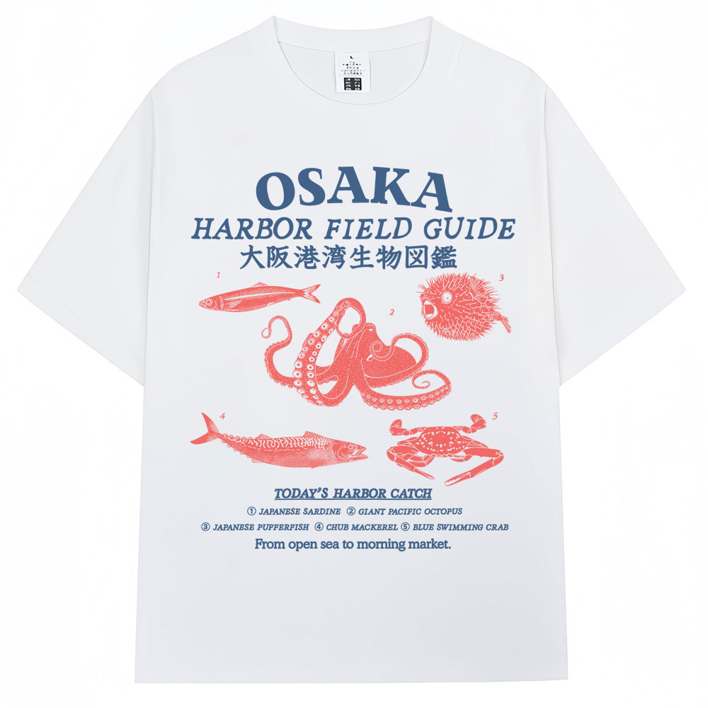 Japanese Women Lifestyle - T-shirt Grafica Stile Giapponese Porto di